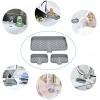 Silicone Kitchen Soap Tray with Drain Spout,Sink Tray for Kitchen Counter,Silicone Sponge Holder Drain,Soap Tray for Kitchen Sink,Sponge Holder and Bathroom sink Organizer .