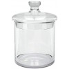 KooK Glass Apothecary Jar Set Kitchen Storage Containers Bathroom Jars Airtight Lids 36 Ounce Set of 2