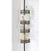InterDesign Vine Constant Tension Shower Caddy – Bathroom Storage Shelves for Shampoo Conditioner and Soap Bronze