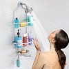 Shower Caddy over Shower head,GAOKASE Hanging 3-Tier Bathroom Shower Organizer Aluminum Storage Rack Shelf Shampoo Holder 2-Hooks for Towel Soap Conditioner