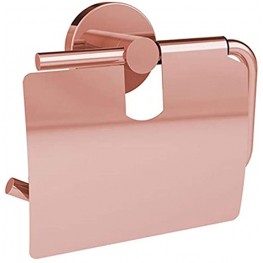 Coperblink Stainless Steel Toilet Paper Dispenser with Cover Shiny Copper