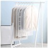 Hanging Garment Bag Set of 10 Lightweight Clear Full Zipper Suit Bags PEVA Moth-Proof Breathable Dust Cover for Closet Clothes Storage 24x48 -10pack