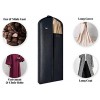 Luxury Storage Garment Bag for Long Coat Fur Mink Gown Vestment and Choir Robe | 60 Inch + 5 Inch Gusset Cover | Heavy Duty Hanging Breathable Foldable Travel and Wardrobe Clothes Protector