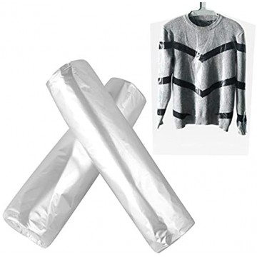 OUNONA 50pcs 60100cm Dry Cleaning Bags Garment Clothes Dust Cover Disposable Dust Shield Suit Bag