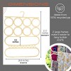 KLEAFS Scarf Hangers for Closet with Hook for Bulky Scarf Space-Saving Scarf Organizer Handmade Hanger Scarf for Tailor Shop Classical Lifestyle Hijab Silk Scarf or Accessories Beige