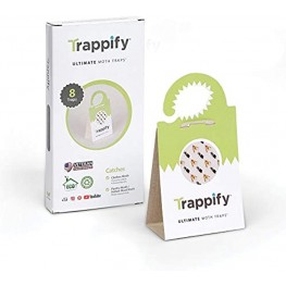 Trappify Universal Moth Traps with Pheromones: Adhesive Pantry Moth Trap for Clothes Closet Indian Meal Wheat and Other Common Moths Home Kitchen and Clothing Pheromone Moth Killer
