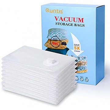 Aship Vacuum Storage Bags-80% Space Saver Multiple Sizes Double-Zip Seal Reusable Compression Storage Bags for Clothes Blankets Duvets Pillows Comforters Travel14 Pack