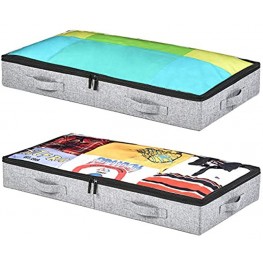 Low Profile Under Bed Storage Containers 4.5 Inches Tall and Fits Beds 5 Inches Off the Floor Sturdy Sidewalls and Bottom 33 x 17 Inches Set of 2