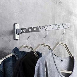 Folding Wall Mount Clothes Hanger 6 Holes 8 Holes Stainless Steel Rack Clothes Hook Wardrobe Cloakroom Folding Up Hanger Holder