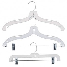 NAHANCO 1505HUSK Economy Plastic Clothes Hanger Kit White Pack of 81