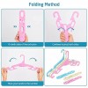 Travel Hangers Foldable Hangers for Clothes Portable Folding Clothes Hangers for Holiday Camping Cruise Hotel and Home Travelling