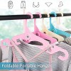 Travel Hangers Foldable Hangers for Clothes Portable Folding Clothes Hangers for Holiday Camping Cruise Hotel and Home Travelling
