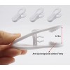 Kclongvs 30-Pack White Hanger Clips Plastic Finger Clips for Clothes Hangers Kids Hangers Multi-Purpose Strong Pinch Grip Clips for Pants Skirts Towels Socks Chips Bags White 30