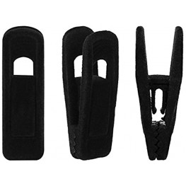 Corodo Velvet Hangers Clips 80 Pack Black Pants Hangers Velvet Clips Strong Finger Clips Perfect for Thin Velvet Hangers
