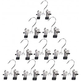 Yuyeran 10 Pcs Set Space Saving Boots Hangers Double Adjustable Clips for Boots Socks Bags Hanging Organizer