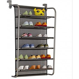 Shoe Holder 6-Tier Over The Door Shoe Organizer Hanging Shoe Storage Shelf Door Shoe Organizer 2 Customized Strong Metal Hooks for Closet Pantry-Shoe hanging Rack-Large,Durable,Easy Clean and Install