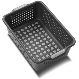 madesmart Classic Small Storage Basket Granite | CLASSIC COLLECTION | Soft-grip Dots and Non-slip Feet | BPA-Free